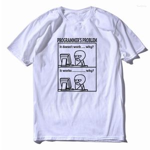 Männer T Shirts Lustige Programmierer Problem Männer T-shirt Harajuku Casual Sommer Tops Hombre Lose Oansatz Streetwear Roupas Masculinas Für männer