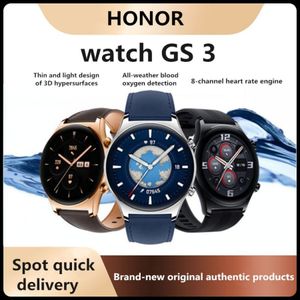 Honor watch GS 3 relógio esportivo inteligente Bluetooth falando frequência cardíaca pagamento móvel à prova d'água autêntico