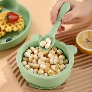 Bowls 3pcs/مجموعة عشاء لوحات مقاومة للحرارة مقاومة مقاومة غير قابلة للكسر تناول وجبة BPA مجموعة أواني طعام قابلة لإعادة الاستخدام قابلة لإعادة الاستخدام