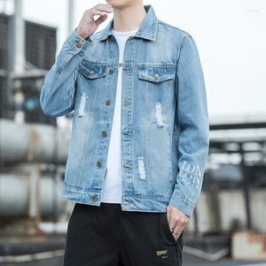 Herrjackor Spring denim Jacket Mänverktyg LAPEL LOOK CASUAL YOUTH SPORTS Fashion mångsidig