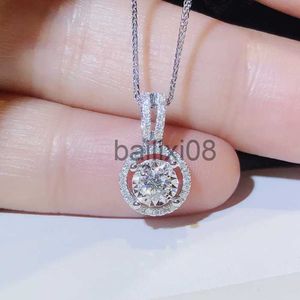 Pendant Necklaces S925 Silver Neckle Natural Diamond with Moissanite Gemstone Pendant for Women Fashion Silver 925 Jewelry Collare Mujer Pendant J230620