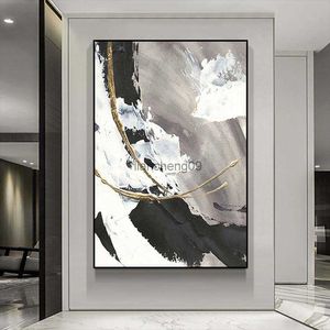 Nova tela mural decorativa de arte abstrata 100% pintura a óleo personalizável feita à mão sala de estar hotel restaurante quadro pendurado l230620