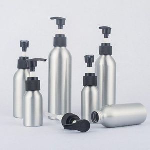 40 ml, 50 ml leere Pumplotionflasche, Aluminiumflaschen, DIY-Make-up-Kosmetikverpackungsbehälter, schneller Versand F422 Qjlgs
