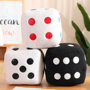 Plush Pillows Cushions 8/25/35CM Funny Dices Plush Toys Simulation Dice Model Dolls Stuffed Cubic Cube Plush Pendant Toys Soft Pillow Home Decor Gifts R230620