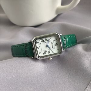 Womens Watches Vintage watch classic casual quartz dial leather strap rectangular fashion 230620