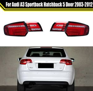 Apto para Audi A3 Sportback Hatchback 5 Porta 2003-2012 LED Turn Signal Width Light Traseira Tail Light Assembly Brake Reverse Lamp