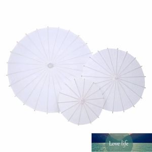 Partihandel Bridal Wedding Parasols White Paper paraplyer Kinesiska mini Craft Paraply 4 Diameter: 20,30,40,60 cm bröllopsparaplyer
