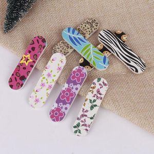 Nail Polishing Tool Manicure Kit Wood EVA Nail Files DIY Fingernail Trimming Art Nail Sanding Paper Filing Sticks F3427 Gxrxa