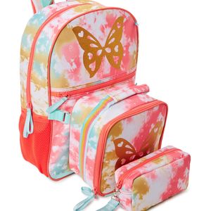 Outdoor Bags Children's Backpack with Lunch Box and Pencil Case 3Piece Set Fly Free Peach 230619