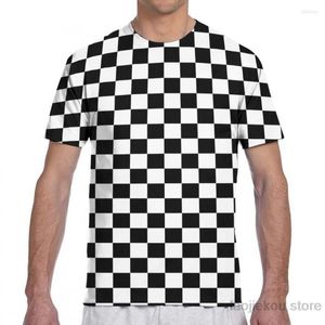 Camisetas femininas Ska Checkerboard Men T-Shirt Women All Over Print Fashion Girl Shirt Boy Tops Tees Summer Short Sleeve T-shirts