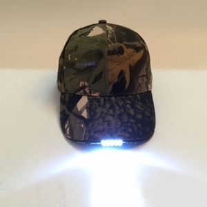 Bollkapslar 5 LED -lampkappsbatteridriven hatt med lätt ficklampa för fiske jogging baseballbelysning 230619