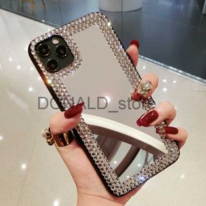 Mobiltelefonfodral Fashion Diamond Mirror Case för Samsung A50 A52 A72 A32 A11 A31 A20 A40 A70 A10S A30S A20E A12 A21S A51 A71 Protection TPU Cover J230620