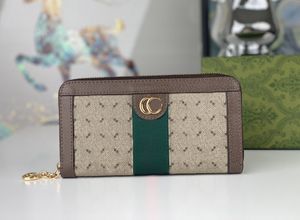 Designer wallet luxury Ophidia cion purses mens women credit card holders fashion marmont double letters long clutch bag high-quality digram zipper wallets