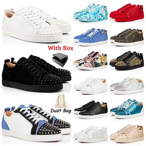 Designer med Box Red Bottoms Skor för män Kvinnor Sneakers Platform Flat Shoe Fashion Luxury Loafers Red Bottom Loafers Dhgate Trainers Trainers 36-47 EUR