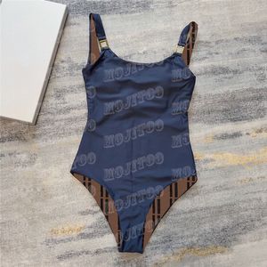 Fashion Swimsuit Designer Bikinis For Women Can Worn Both Sides Design Metal Letter Shoulder Buckle Bathing Suit Summer Swimwear