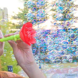 Kum Oyun Su Eğlenceli Kabarcıklar Makine Kabarcık Su Çubuğu Sevimli Çocuklar Hediye Oyuncaklar Bubble Gun 8-delikli Üfleyici Sabun Oyuncaklar Çıkarılabilir Sabun Baloncukları Gun Fun R230620