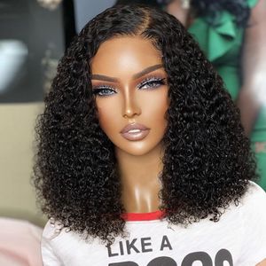 Brasileiro Jerry Curly Bob Frontal Peruca 13x4 Deep Wave Front Lace Front Perucas de Cabelo Humano 4x4 Lace Closure Perucas Para Mulheres