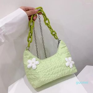 Sacos de noite Bolsas e Bolsas Nyllon Primavera Outono Flor Estilo Francês Bolsa Crossbody Versátil Moda Elegante Doce Adorável