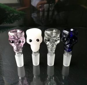 Glass Smoking Pipes Manufacture Hand-blown bongs Skull Bubble Head Smoking Set