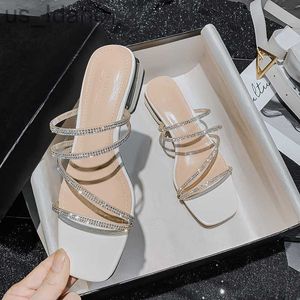 Talltor 2023 Summer High Heel Women's Sandals Fashion Strappy Rhinestones Design Princess Girls Shoes Large Size Slippers Zapatos Mujer J230620