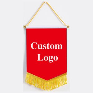 Banner Flags xvggdg Custom Flag Square Football Team Customized Exchange Pennant Hanging 230619