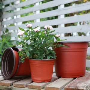 Planters POTS 50/20st Plastic Flower Pots Garden Nursery Seed Start Transplantation Blomkrukor Vegetabiliska behållare Box Succulent Plantor Tray R230620