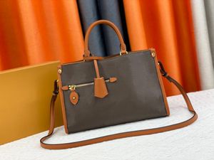 Saco popincourt de luxo designer bolsas bolsas bolsas femininas clássicas de marca bolsa monogramas bolsa de ombro de couro real a bolsa transversal mochila m21652