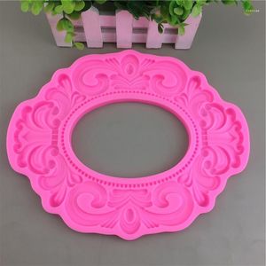 Baking Moulds Large Box Silicone Mold Chocolate Fondant Plaster Candle Dripping Three-dimensional Edge Decoration Tool
