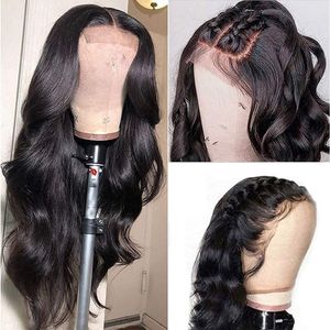 13x4 Hd Front Lace Front perucas de cabelo humano para mulheres brasileiras Remy 30 polegadas onda de água peruca de cabelo humano frontal 4x4 fechamento pré-arrancado