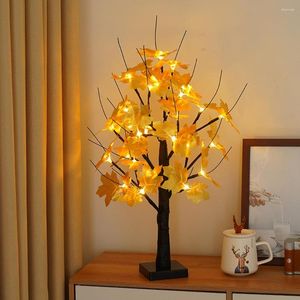 Flores decorativas led árvore de fada lâmpada noturna usb bateria uso duplo para decoração de casa vaso criativo diy mesa presentes de feriado