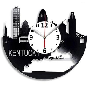 Relógios de parede Record 12' feitos à mão com design de arte do Kentucky Presente para qualquer ocasião Natal Aniversário Feriado