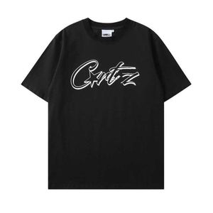 Camiseta de grife Colete Corteizs UK Training Kits Street Hip Hop Carta Print Manga Curta T-shirt Moda Masculina Marca Verão Solto Decote Redondo Meia Manga T-shirt Z4