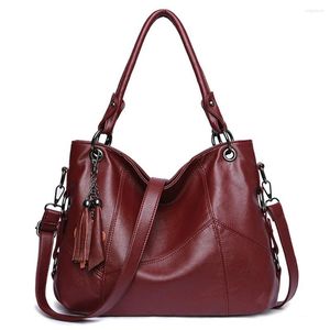 Evening Bags Shoulder For Women Leather Handbag Messenger Bag Designer Crossbody Retro Tote