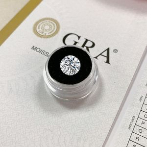 Diamanti sciolti a taglio rotondo Real VVS 2ct D Color Certified Pass Diamond Test Moissanita Pietre preziose Pietre con certificato Gioielli 230619