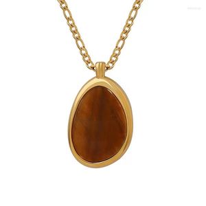 Pendant Necklaces High Quality Natural Stone Amber Necklace Jewelry