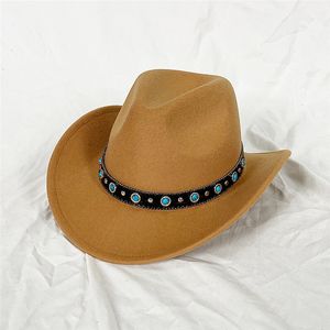 2023 Kovboy En İyi Şapka Erkekler Fedora Şapkaları Kadın Açık Seyahat Fedoras Kadın Moda Keçe Kuşağı Adam Sonbahar Kış Kapakları Trilby Trilby 15colors