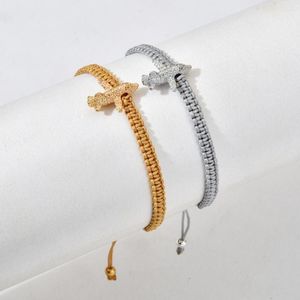 Braccialetti con ciondoli Aereo Bracciale aereo in ottone Donna Ragazza Corda marrone chiaro Modello grigio Gioielli da viaggio Regali presenti