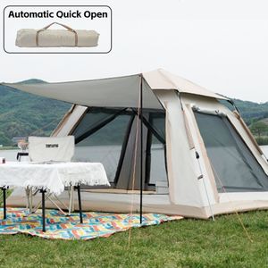 Tält och skyddsrum 5-8 Person utomhus Automatiskt snabbt tält Rainfly Vattentät campingtält Familj utomhus Instant Setup Tält med Carring Bag 230619