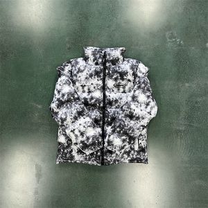 Kurtki męskie Irongate Jacquard Trapstar Oryginalny projekt dekodowany z kapturem płaszcze puffer kurtka Hyperdrive London Winter Down Coat 230620