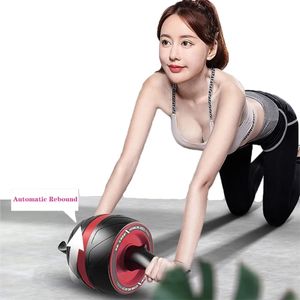 Ab Rollers No Noise Abdominal Muscle Trainer Abdominal Wheel Home Training Gym Fitness Equipment Roller Automatically Rebounds 230620