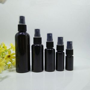 10ml 20ml 30ml 50ml 100mlペットスプレーボトル、オールブラックミスト香水バイアル、空のアトマイザーボトル、DIYミニサンプルコンテナF1002 MVSKL