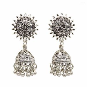 ダングルイヤリングインド酸化Jhumka Jhumki Jewelry for Women long Tassel Statement Earsアフガンエジプトトルコのジプシー