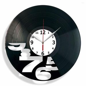 Wall Clocks NEVER 9 TO 5 AGAIN Record Clock Vintage Decoration 3D Decorative Hanging Art Decor