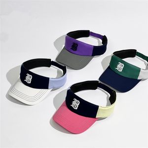 Renk Kontrast Koşu Spor Boş Kapaklar Yaz Ülksiz Güneş Koruyucu Kapak Açık Gölge Şapkası