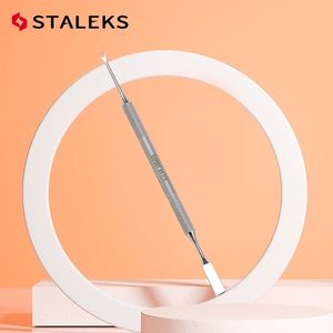 Cuticle Pushers STALEKS Manicure Dead Skin Double-Headed Steel Push Ring-shaped Push Flat Push Nail Tool Acne Blackheads Tools PE-51-1 230619