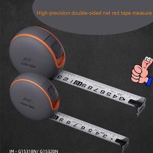 Tape Measures High Precision Small Anti-rust Rubber Coated Net Red Digital Tape Measure Double-Sided Retractable Precision Metric Tape Measure 230620