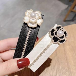 Saç klipsleri Camellia Rhinestone Saç Penisi Klasik Patlama Kız Çiçek Aksesuarları