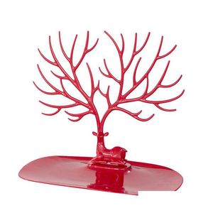 Jewelry Stand Deer Antlers Holder Tree Tower For Earrings Bracelets Anklet Rings Necklace Acrylic Pvc Organizer Display Drop Deliver Dhpgm