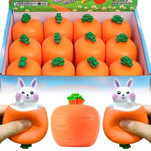 Nuovo Spremere Carota Coniglio Tazza Giocattoli Per Bambini Alleviare Lo Stress Pizzico Giocattolo Fidget Decompressione Giocattolo Sensoriale per Bambini Regalo per Bambini Adulti