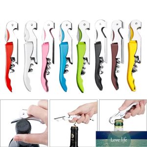 Quality Multi-Functional 2 in 1 Bottle Openers Stainless Steel Wine Cork Screw Corkscrew Beer Cap Remover Kitchen Gadget Bar Accessories